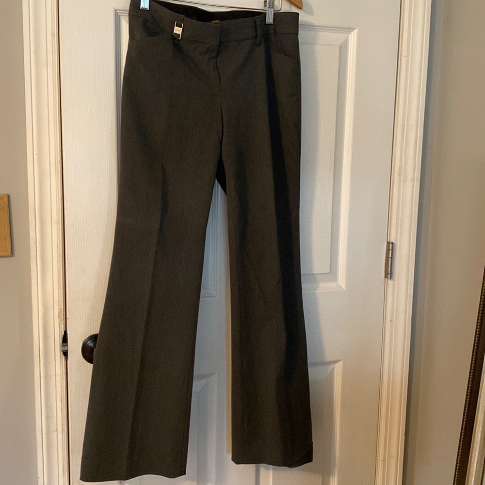 Woman’s grey express editor flared bottom pants